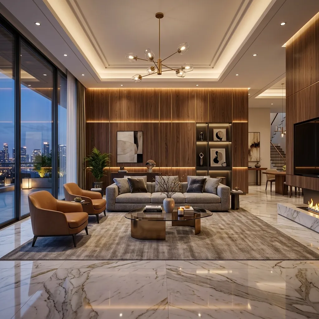 Luxury interior with Royal Feel premium surfaces